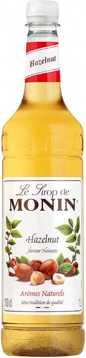 На фото изображение Monin Hazelnut, 1 L (Монин Лесной орех объемом 1 литр)