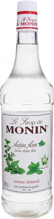 На фото изображение Monin Mojito Mint, 1 L (Монин Мохито ментол объемом 1 литр)