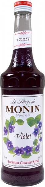 На фото изображение Monin Violet, 0.7 L (Монин Фиалка объемом 0.7 литра)