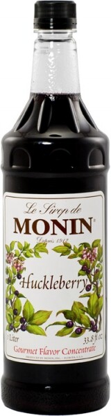 In the photo image Monin Huckleberry, 0.7 L
