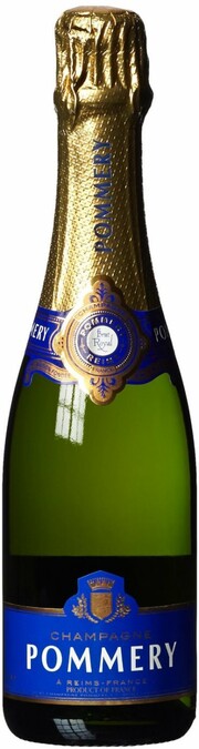На фото изображение Pommery, Brut Royal, Champagne AOC, 0.375 L (Поммери, Брют Ройяль объемом 0.375 литра)