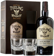 In the photo image Teeling, Irish Whiskey, gift set with 2 glasses, 0.7 L