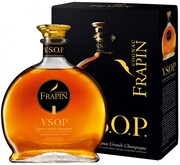 На фото изображение Frapin V.S.O.P. Grande Champagne, Premier Grand Cru Du Cognac (in box), 0.35 L (Фрапэн В.С.О.П. Гранд Шампань, Премье Гран Крю региона Коньяк (в коробке) объемом 0.35 литра)