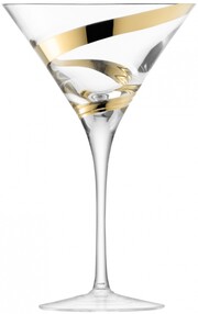 LSA International, Malika Grand Сocktail Gold Spiral, Set of 2 glasses, 350 мл