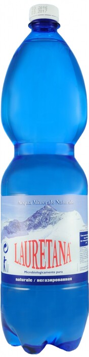 На фото изображение Lauretana Naturale, PET, 1.5 L (Лауретана негазированная, в пластиковой бутылке объемом 1.5 литра)