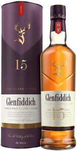 Glenfiddich 15 Years Old, in tube, 0.7 л