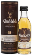Glenfiddich 18 Years Old, in tube, 50 ml