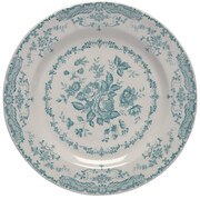 Bitossi, Rose Collection, Dinner plate, Turquoise