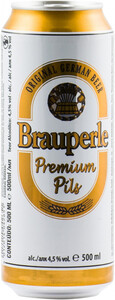 Brauperle Premium Pils, in can, 0.5 L