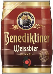 Пиво Benediktiner Weissbier Dunkel, mini keg, 5 л