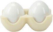 Contento, Twin, Set of salt and pepper, Beige/White