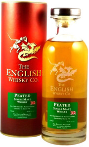 English Whisky, Peated Single Malt, decanter, 0.7 L