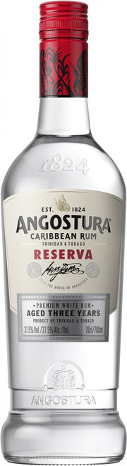На фото изображение Angostura Reserva, 0.7 L (Ангостура Резерва объемом 0.7 литра)