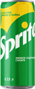 Sprite, in can, 0.33 л