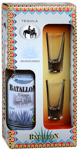 Batallon Blanco, gift box with 2 glasses