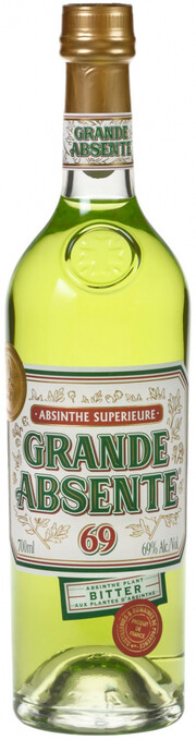 На фото изображение Grande Absente 69, 0.7 L (Гранд Абсент 69 объемом 0.7 литра)