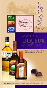 Шоколад Piasten, Warner Hudson, Assorted Ligueur Chocolates, 150 г