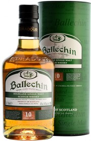 Виски Ballechin 10 Years Old, in tube, 0.7 л