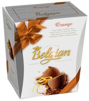 The Belgian, Cocoa Dusted Truffles With Orange Pieces, 200 g