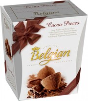 Шоколад The Belgian, Cocoa Dusted Truffles with Cacao Pieces, 200 г