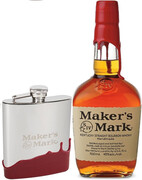 Makers Mark with flask, 0.7 L