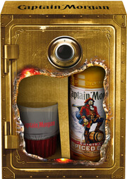 Легкий ром 35 градусов Captain Morgan Spiced Gold, gift box with mug, 0.7 л
