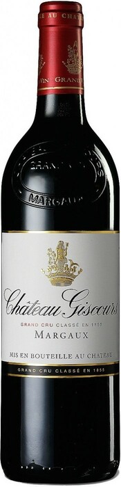 На фото изображение Chateau Giscours, Margaux AOC 3-me Grand Cru, 2012, 0.75 L (Шато Жискур, 2012 объемом 0.75 литра)