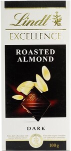 Lindt, Excellence Roasted Almond, Dark Chocolate, 100 g