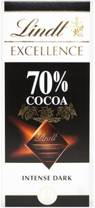 Шоколад Lindt, Excellence Dark Chocolate, 70% cocoa, 100 г