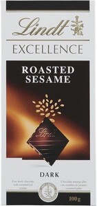 Lindt, Excellence Roasted Sesame, Dark Chocolate, 100 g