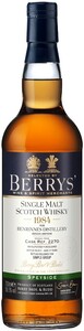 Виски Berrys, Benrinnes 1984, 0.7 л