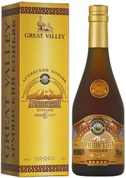 Armenian Cognac Great Valley 5 Stars, gift box, 0.7 L