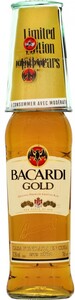 Ром Bacardi Gold, with glass, 0.75 л