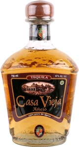 Casa Vieja Anejo, in box with 2 glasses, 0.75 л