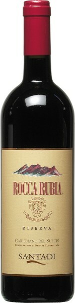 На фото изображение Carignano del Sulcis DOC Rocca Rubia 2007, 0.75 L (Рокка Рубия объемом 0.75 литра)