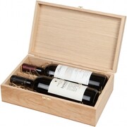 Винный набор France Two bottles in elegant wooden box