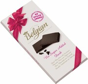 Шоколадные плитки The Belgian, Dark Chocolate No Sugar Added, 53% cocoa, 100 г