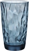 Bormioli Rocco, Diamond Tumbler Ocean Blue, Set of 3 pcs, 0.47 L