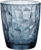 Bormioli Rocco, Diamond Tumbler Ocean Blue, Set of 3 pcs, 300 ml