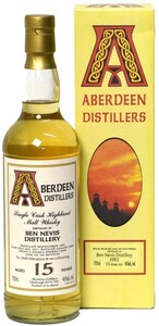 Aberdeen Distillers Ben Nevis 15 Years Old, 1992, gift box, 0.7 л