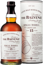 Виски Balvenie Single Barrel Sherry Cask, 15 Years Old, in tube, 0.7 л