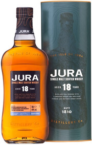 In the photo image Isle Of Jura 18 years old, gift box, 0.7 L
