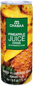 CHABAA, Pineapple Juice Drink with Pineapple Flesh, in can, 230 мл