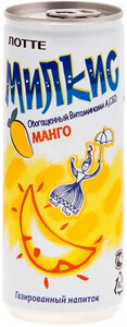 Lotte, Milkis Mango, in can, 250 мл