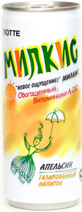 Lotte, Milkis Orange, in can, 250 мл