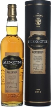 На фото изображение Glengoyne 12 Years Old Cask Strength, gift box, 0.7 L (Гленгойн 12 лет бочковой крепости, в подарочной коробке в бутылках объемом 0.7 литра)