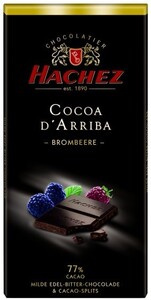 Hachez, Bitter Chocolade Brombeere, 77% Cacao, 100 г