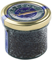Russian Caviar House, Volga Sturgeon Black Caviar, glass, 100 g