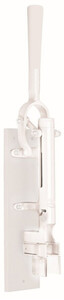 BOJ, Wall-mounted Corkscrew with Wood Backing, White