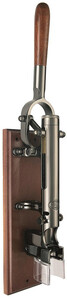 BOJ, Wall-mounted Corkscrew with Wood Backing, Black Nickel